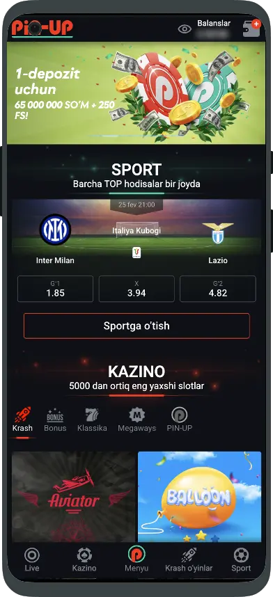 Pin Up mobil kazinosi