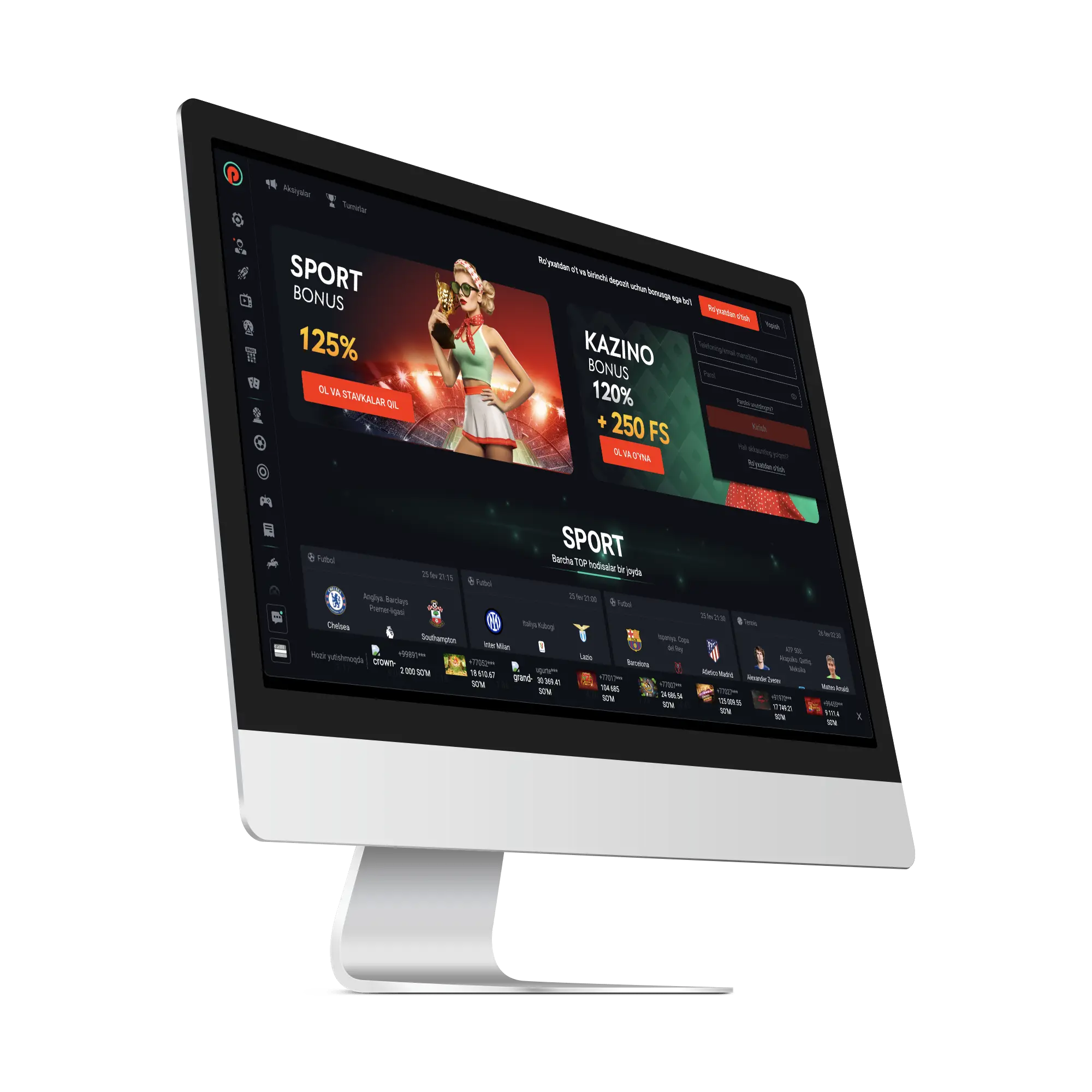 Pin Up kazinosida ro‘yxatdan o‘tish